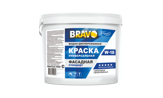 Краска W-18 фасадная, база С